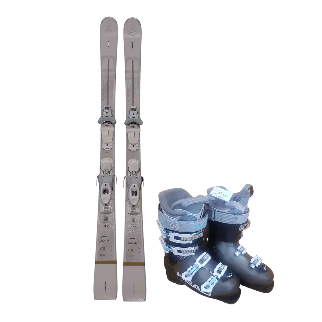 Atomic Cloud C11 Bazaar Ski + HEAD EDGFE Advant 75 Skischuhe